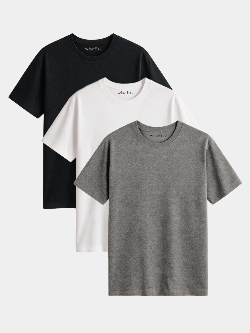 Signature Crew 3-Pack — Black, White & Grey