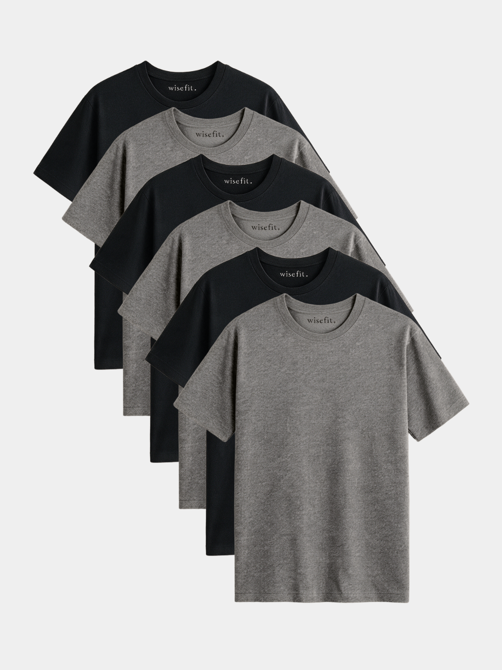 Signature Crew 6-Pack — Black & Grey